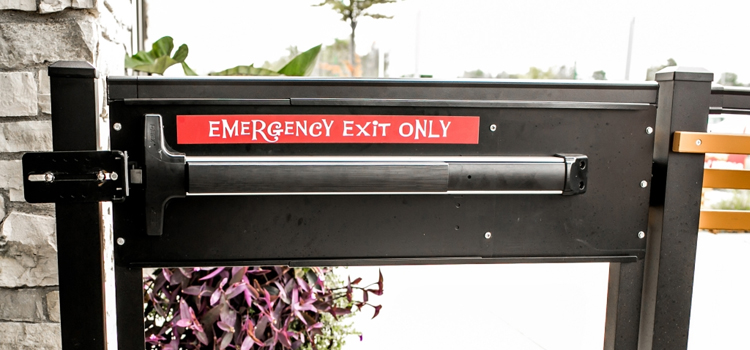 emergency push bar installation in La Crescenta-Montrose